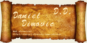 Daniel Dimović vizit kartica